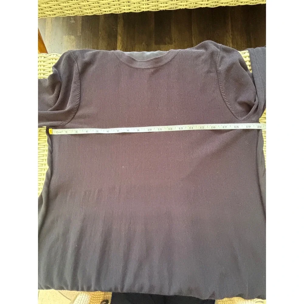 COS 100% Silk Mixed Media Tunic Sweater Large minimalist quiet luxury  layered